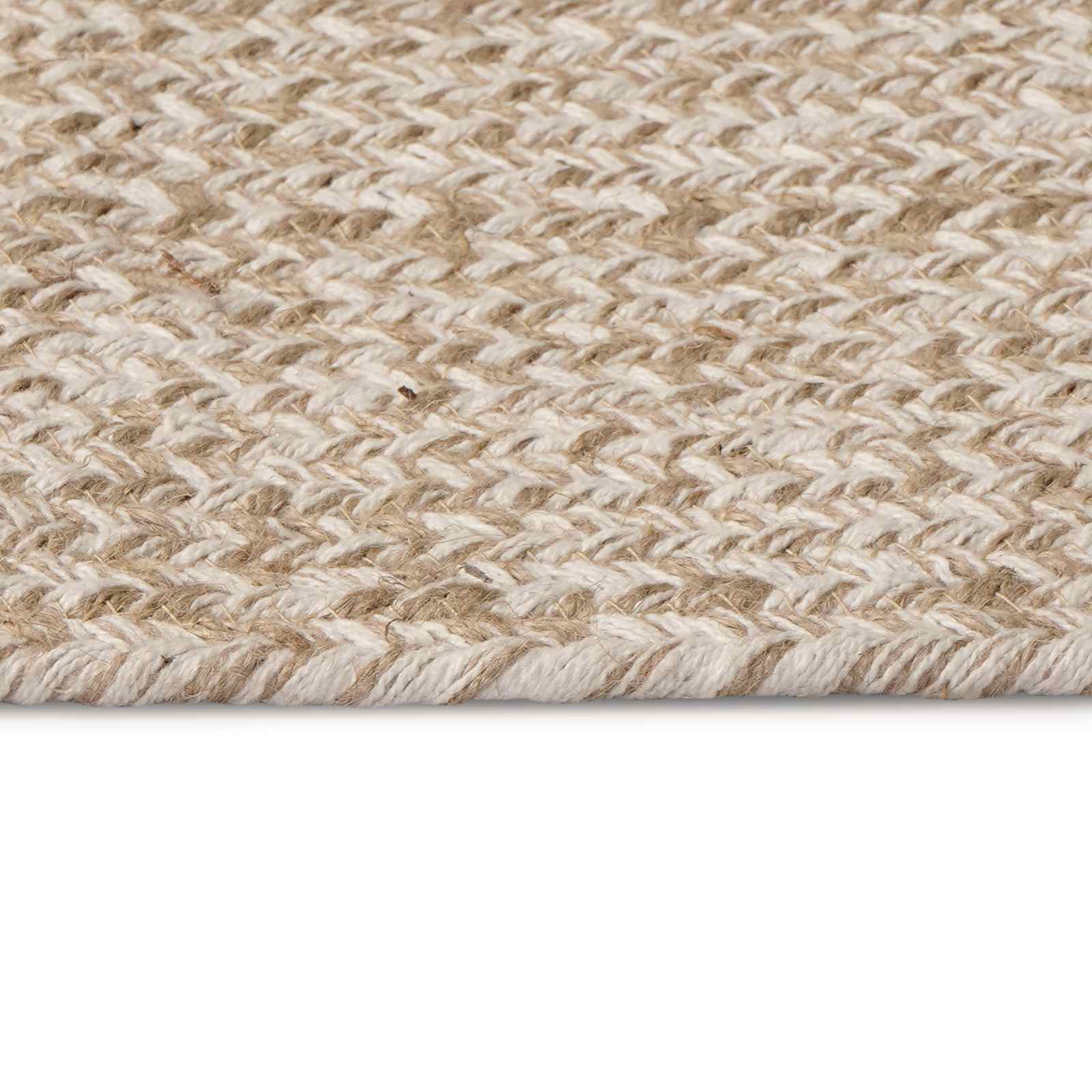 Bereichsteppiche Weiß 100 x 152 cm Jute