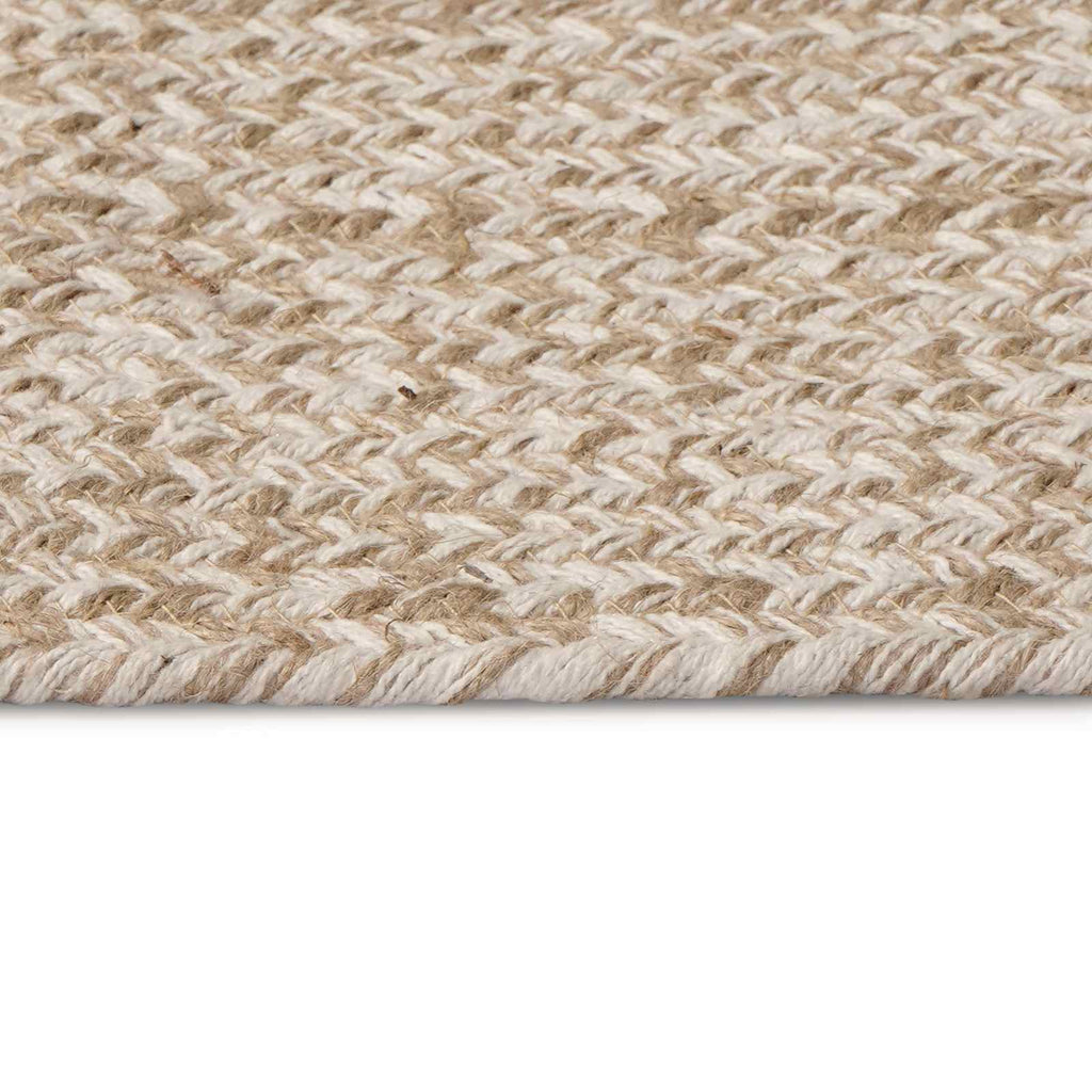 Bereichsteppiche Weiß 152 x 245 cm Jute