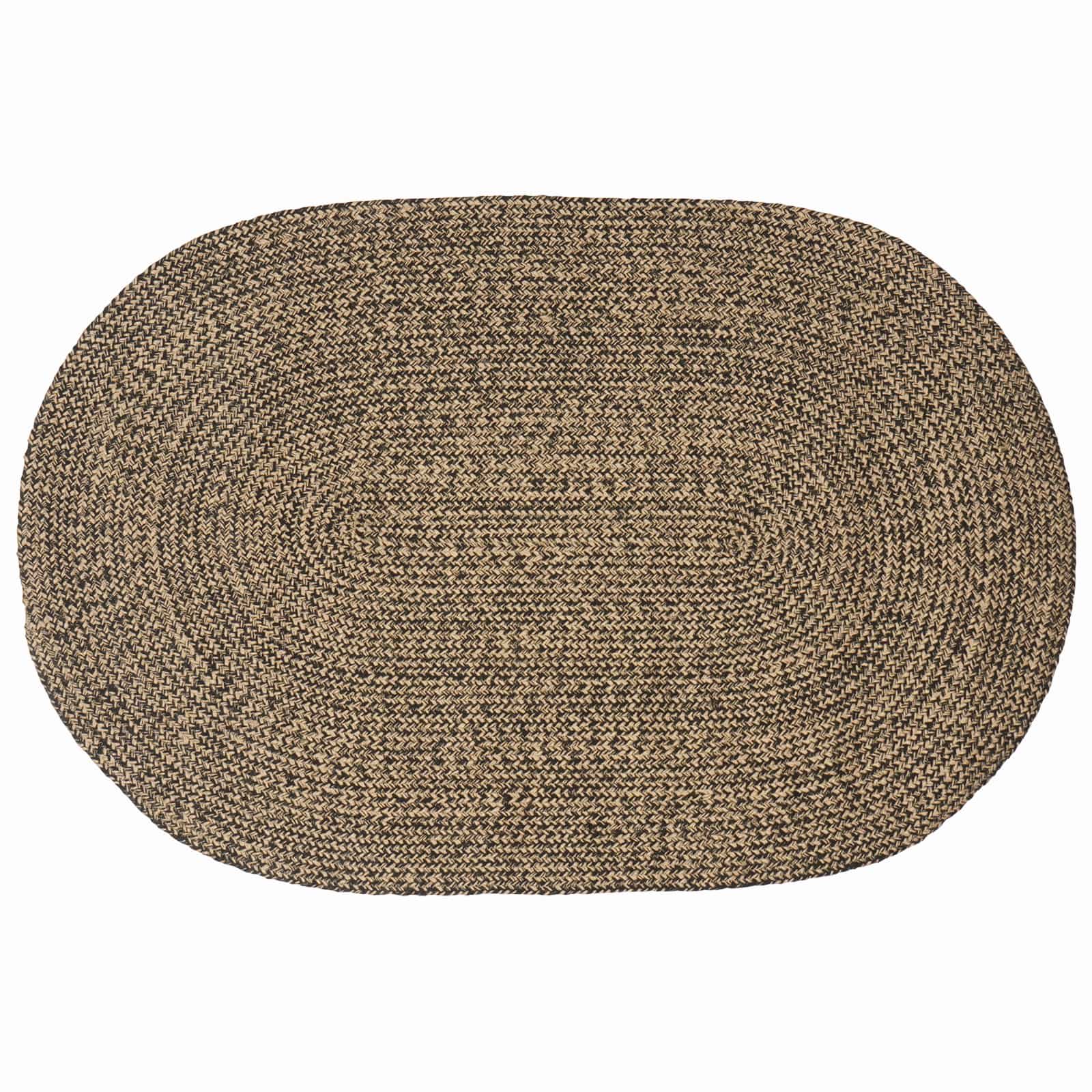 Bereichsteppiche Schwarz 122 x 183 cm Jute