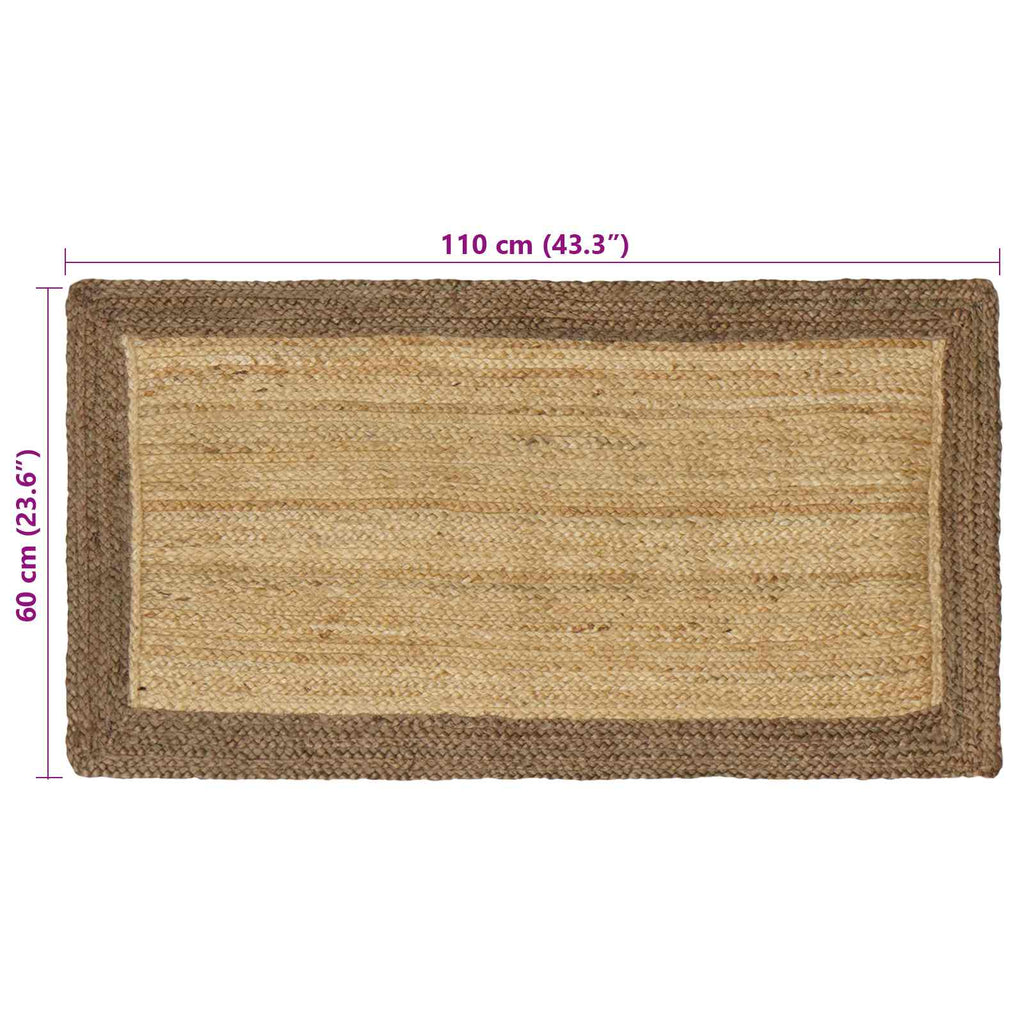 Bereichsteppiche Grau 60 x 110 cm Jute