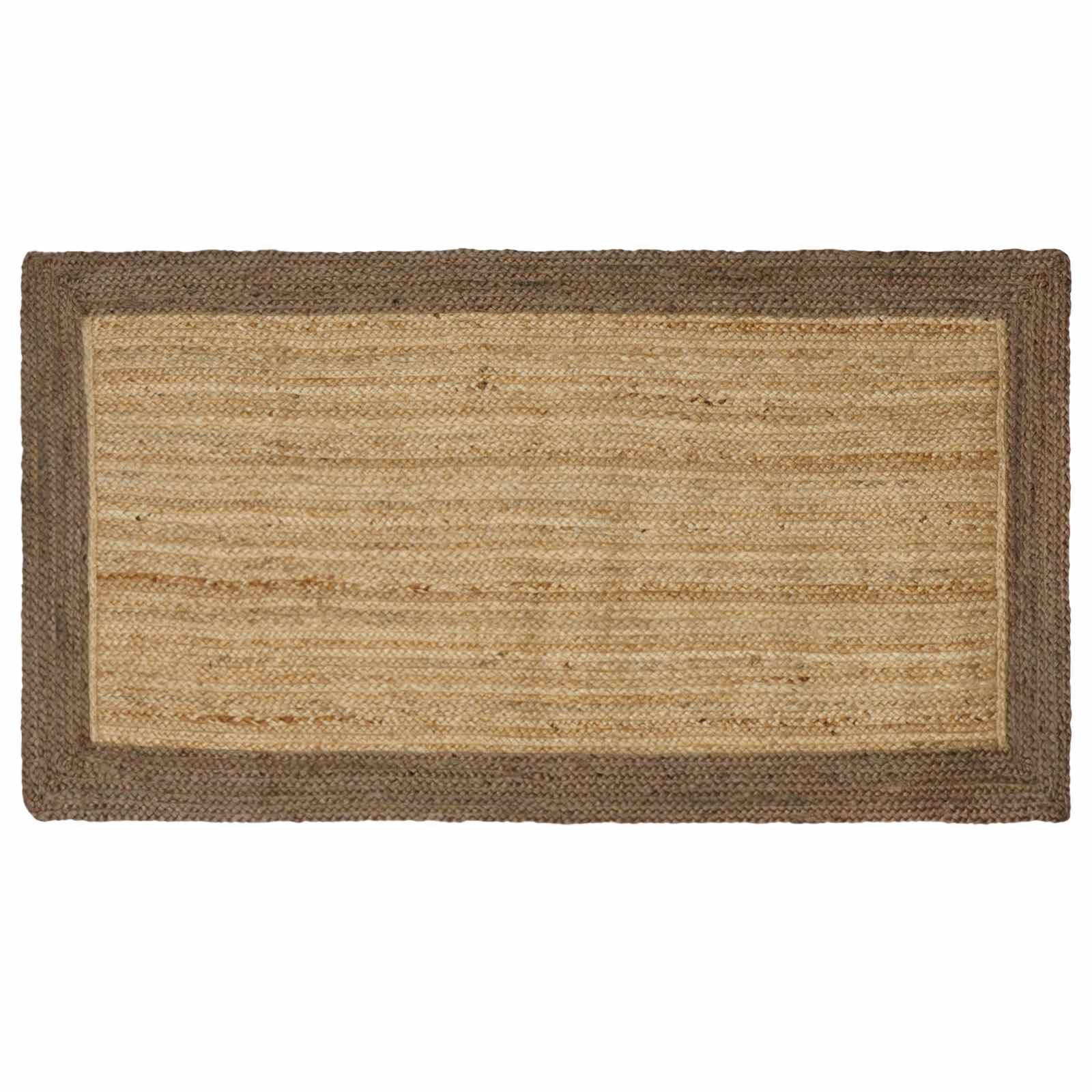 Bereichsteppiche Grau 100 x 200 cm Jute