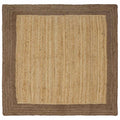 Bereichsteppiche Grau 120 x 120 cm Jute