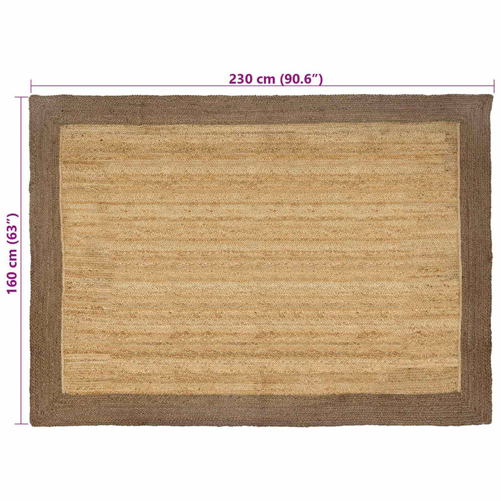 Bereichsteppiche Grau 160 x 230 cm Jute
