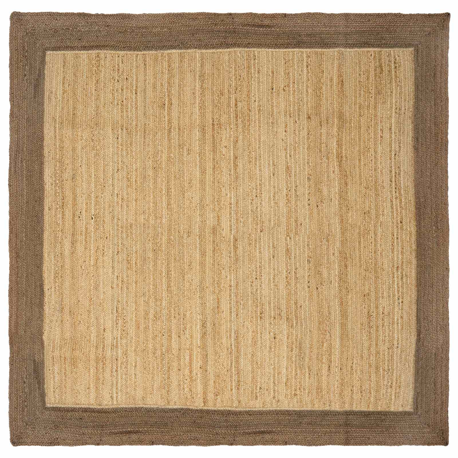Bereichsteppiche Grau 200 x 200 cm Jute