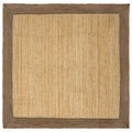 Bereichsteppiche Grau 240 x 240 cm Jute
