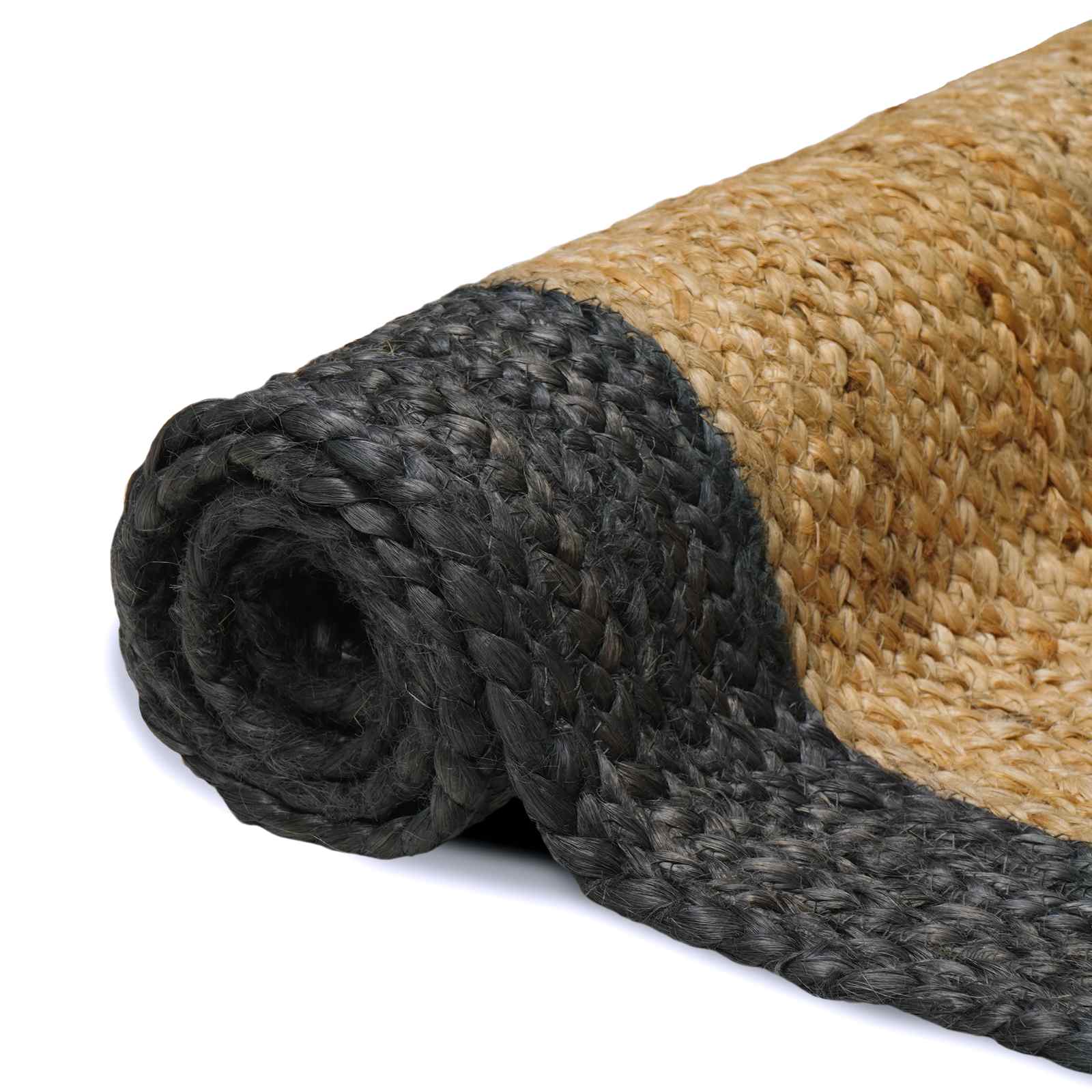 Bereichsteppiche Dunkelgrau 60 x 110 cm Jute
