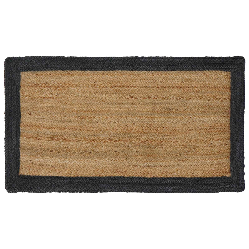 Bereichsteppiche Dunkelgrau 60 x 110 cm Jute