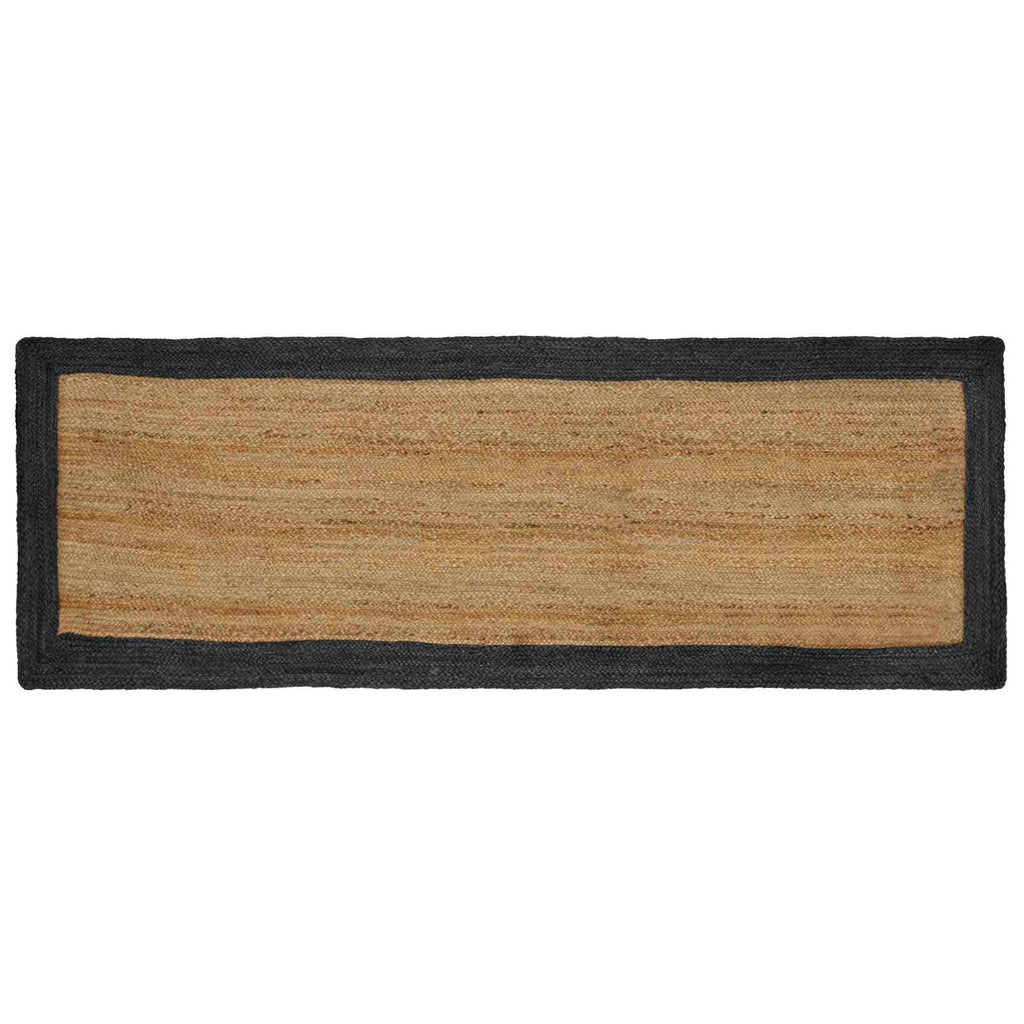 Bereichsteppiche Dunkelgrau 80 x 200 cm Jute