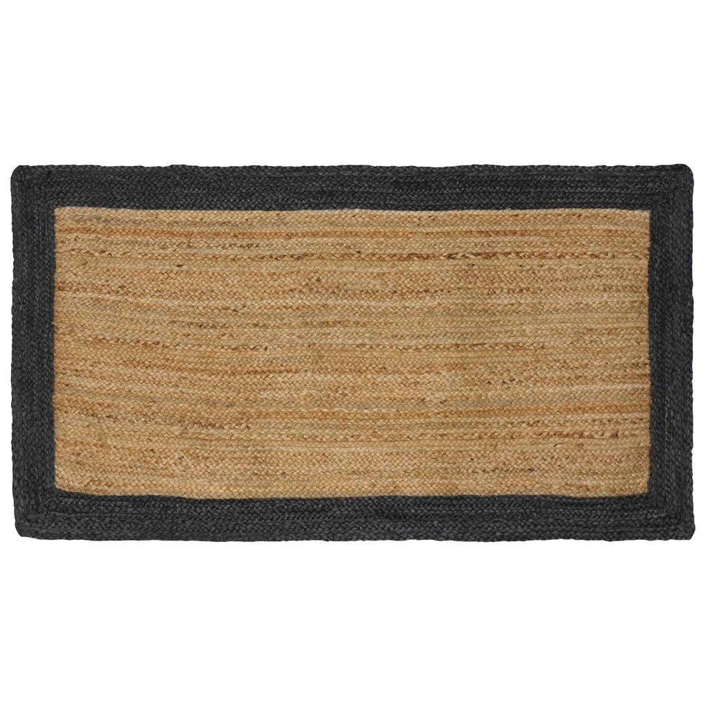 Bereichsteppiche Dunkelgrau 100 x 200 cm Jute