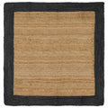 Bereichsteppiche Dunkelgrau 160 x 160 cm Jute