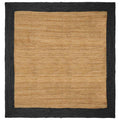 Bereichsteppiche Dunkelgrau 240 x 240 cm Jute