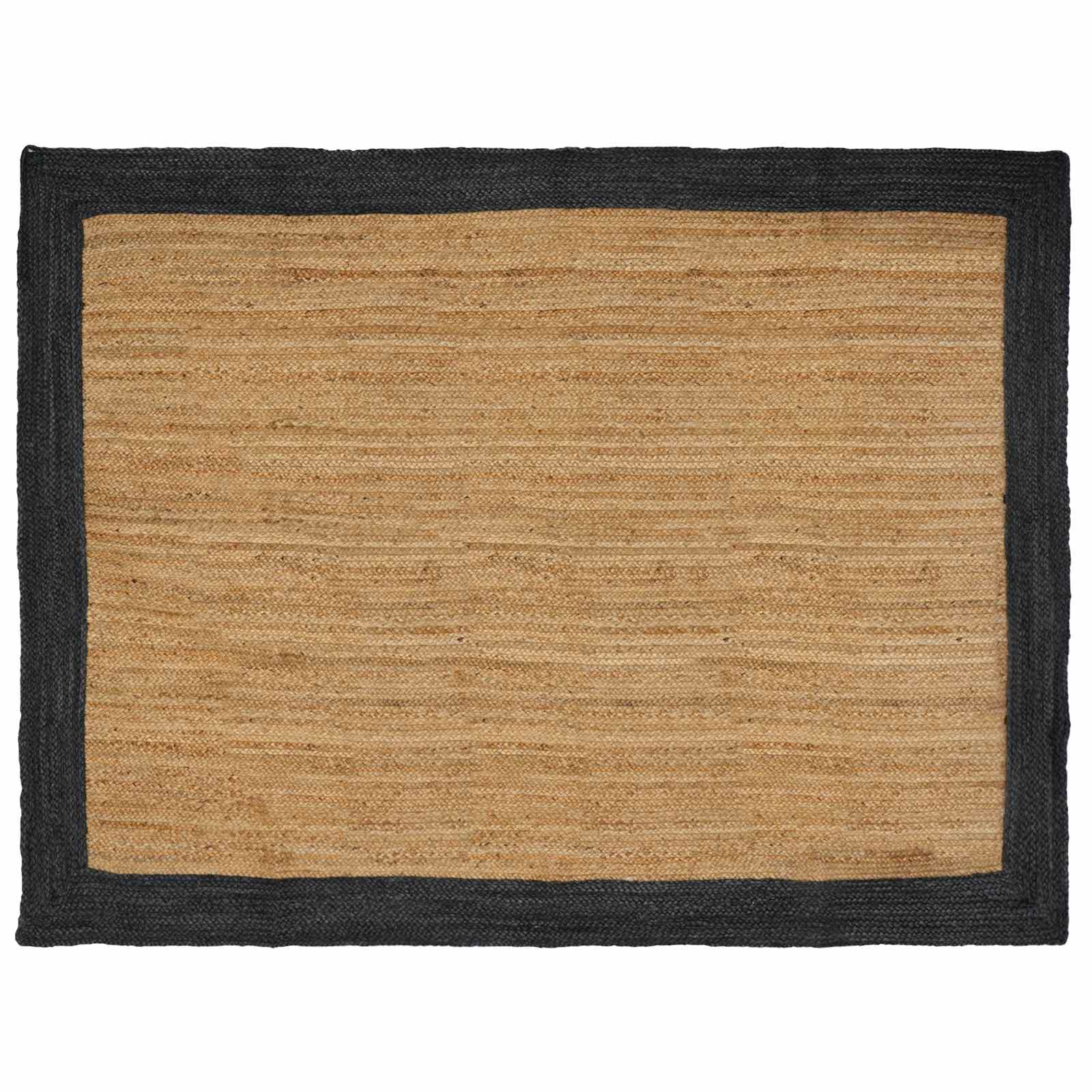 Bereichsteppiche Dunkelgrau 240 x 340 cm Jute