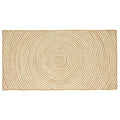 Bereichsteppiche Weiß 80 x 150 cm Jute