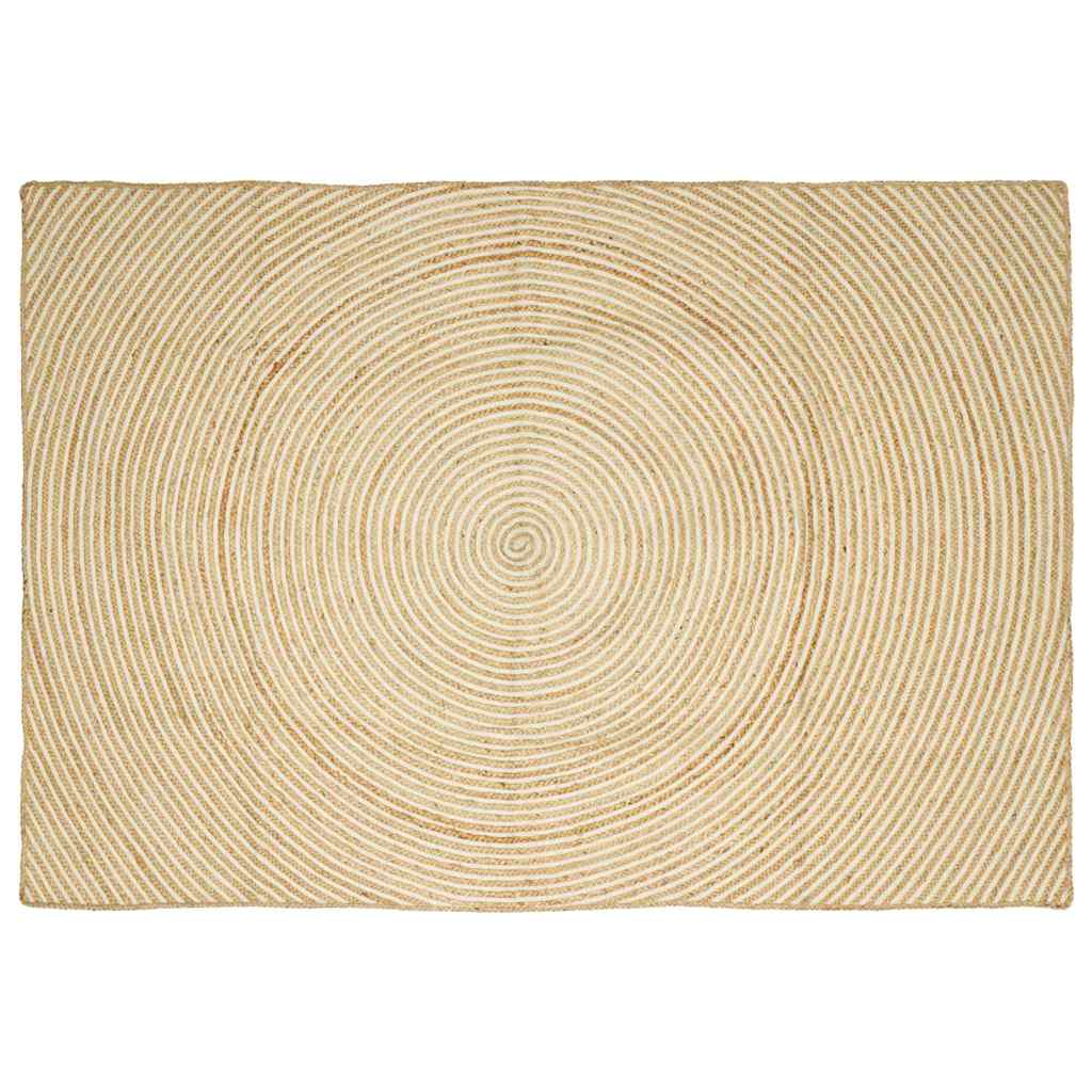 Bereichsteppiche Weiß 240 x 340 cm Jute