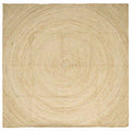Bereichsteppiche Weiß 300 x 300 cm Jute