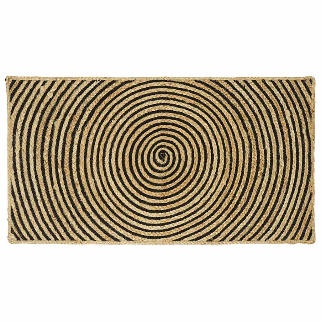 Bereichsteppiche Schwarz 60 x 110 cm Jute