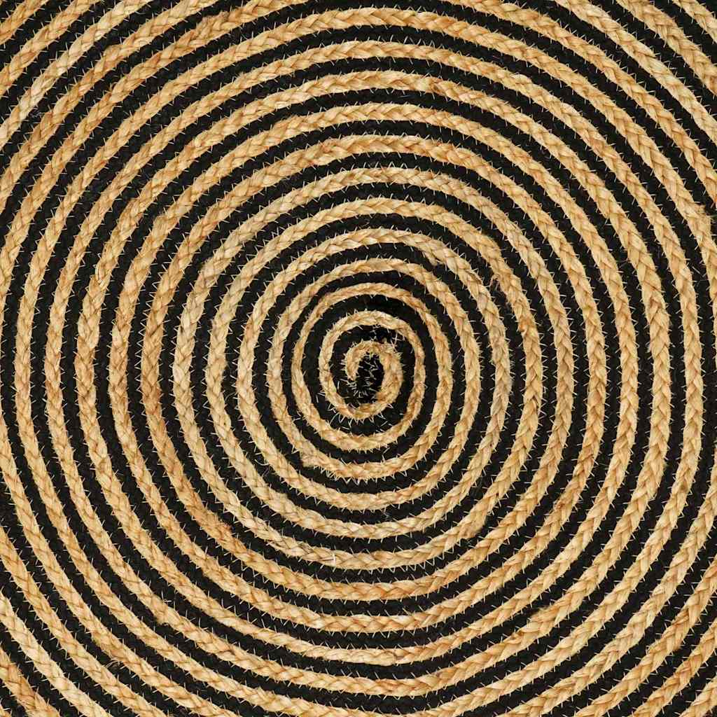 Bereichsteppiche Schwarz 80 x 200 cm Jute