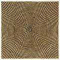 Bereichsteppiche Schwarz 160 x 160 cm Jute