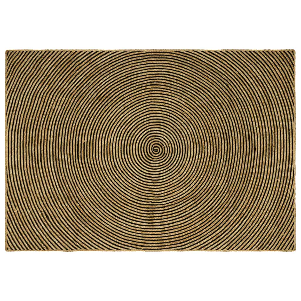 Bereichsteppiche Schwarz 160 x 230 cm Jute