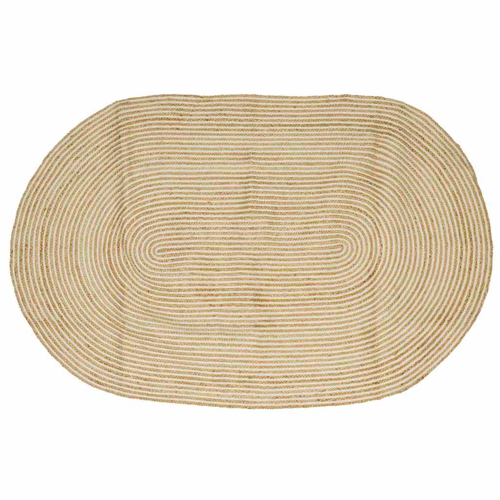 Bereichsteppiche Natürlich und Weiß 205 x 305 cm Jute