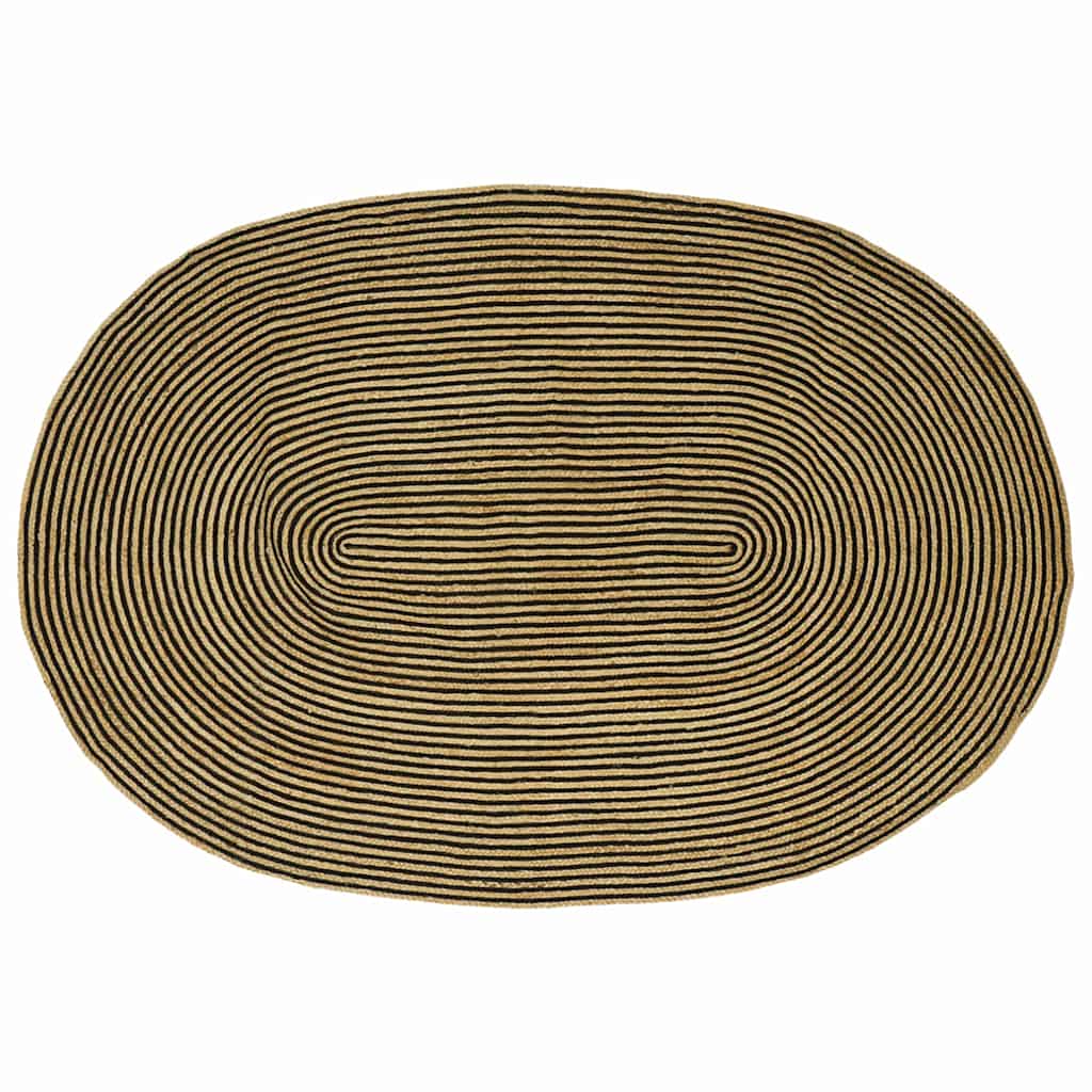 Bereichsteppiche Natürlich und Schwarz 205 x 305 cm Jute