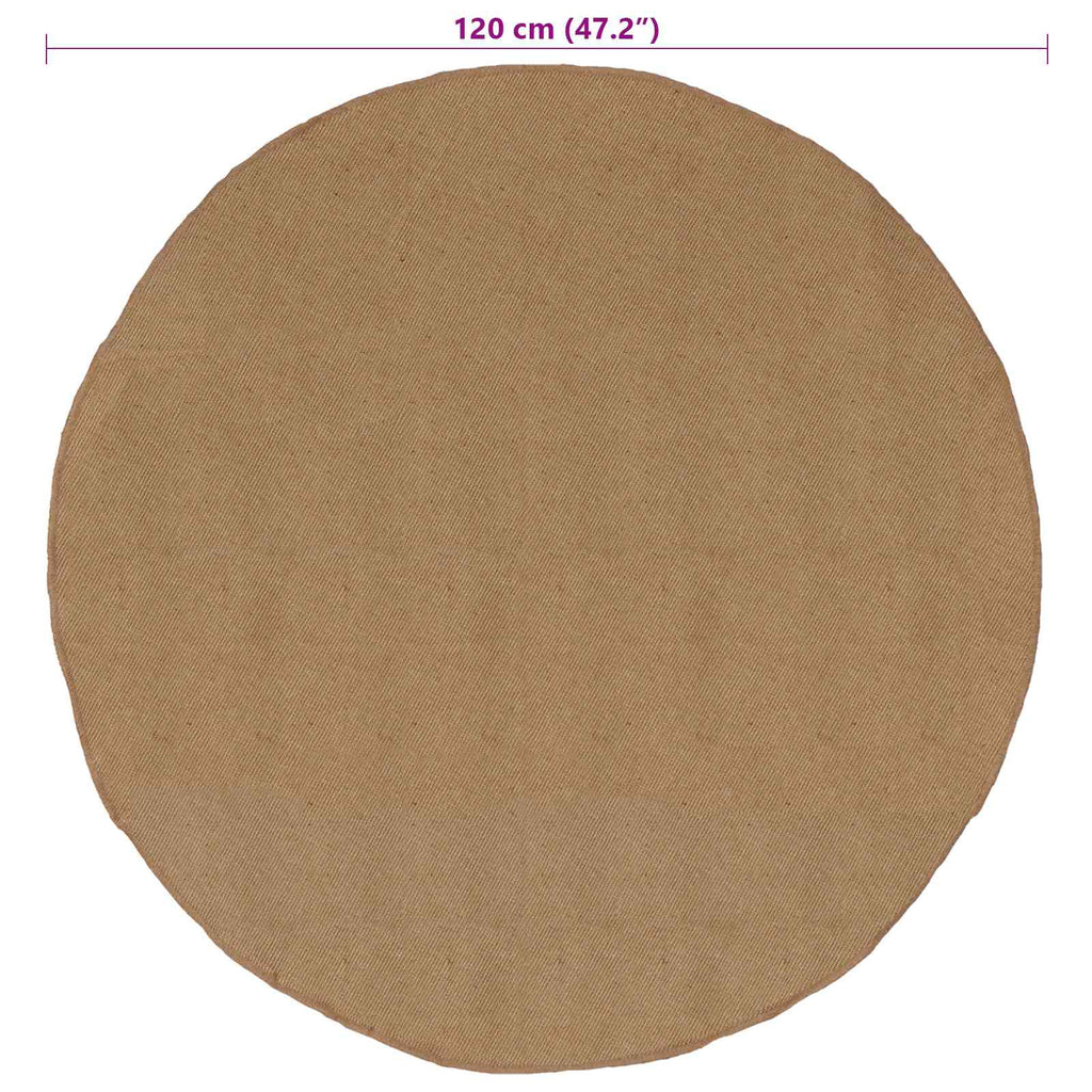 Bereichsteppiche Natur Ø 120 cm Jute