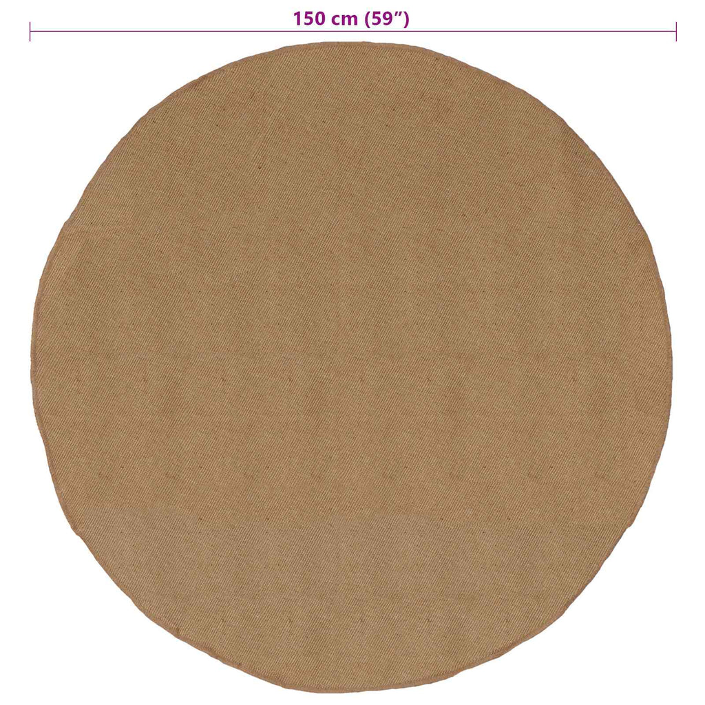 Bereichsteppiche Natur Ø 150 cm Jute