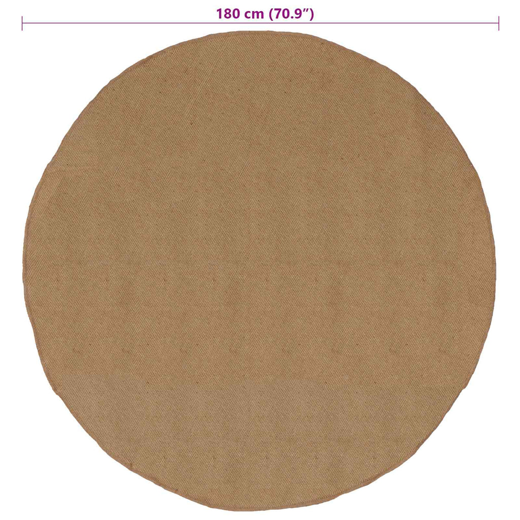 Bereichsteppiche Natur Ø 180 cm Jute