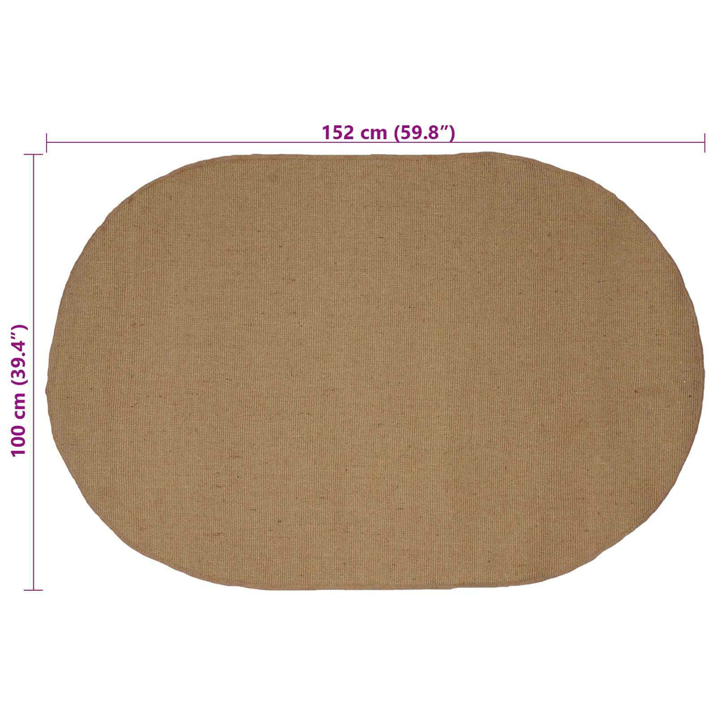 Bereichsteppiche Natur 100 x 152 cm Jute