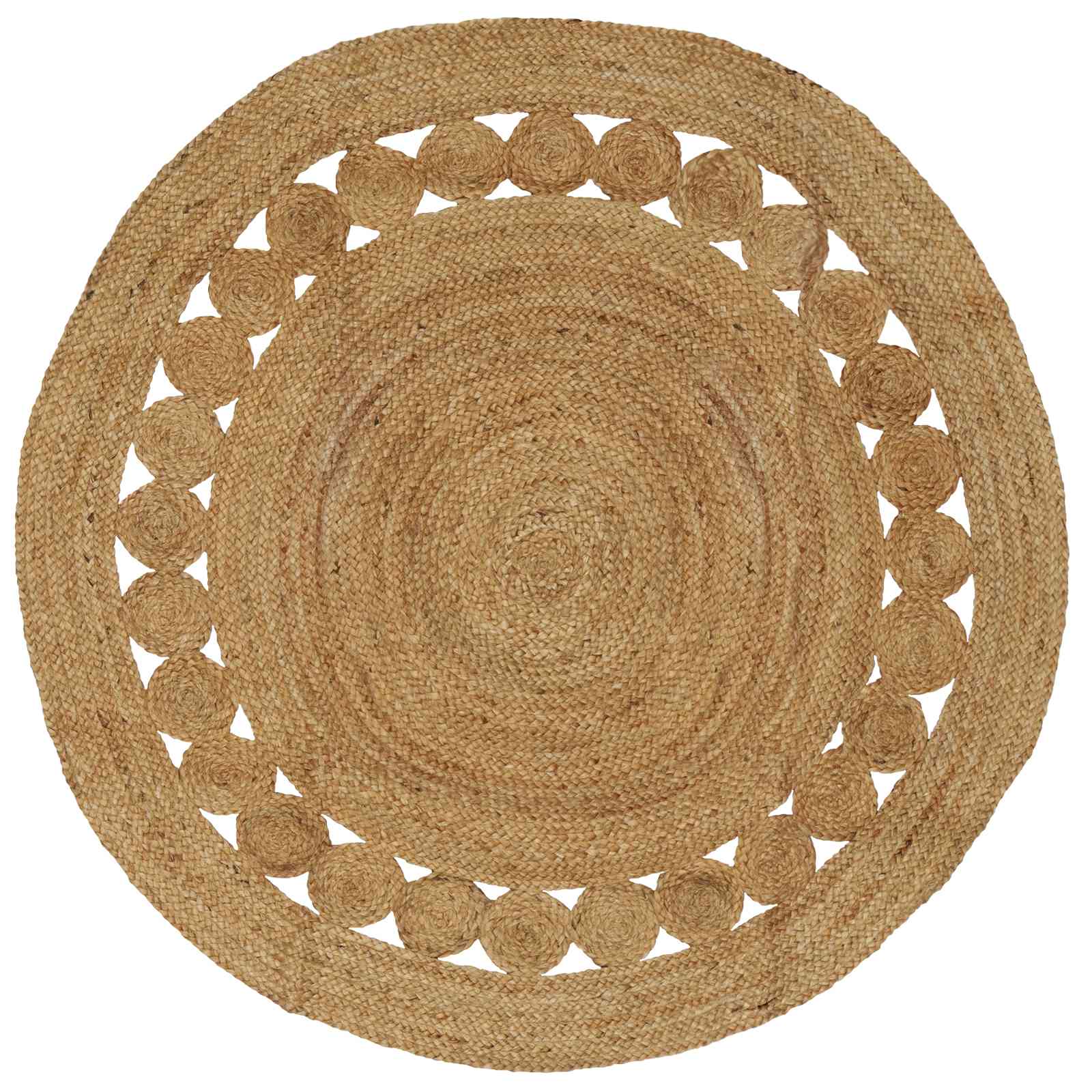 Bereichsteppiche Natur Ø 150 cm Jute
