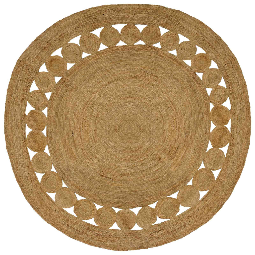 Bereichsteppiche Natur Ø 240 cm Jute