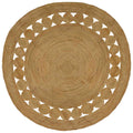 Bereichsteppiche Natur Ø 240 cm Jute