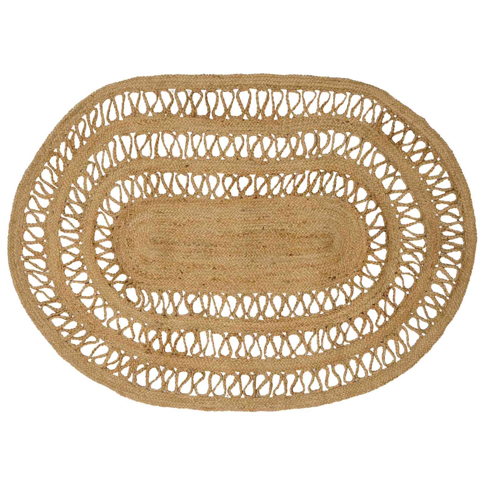 Bereichsteppiche Natur 100 x 152 cm Jute