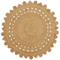 Bereichsteppiche Natur Ø 210 cm Jute
