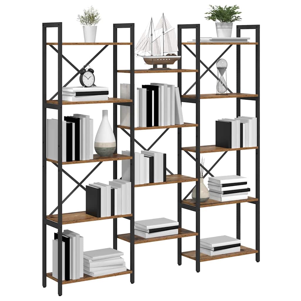 Bücherregal Altholz 156 x 25 x 167 cm Holzwerkstoff