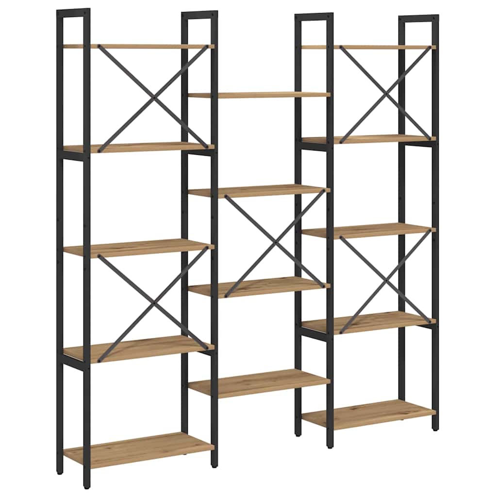 Bücherregal Artisan-Eiche 156 x 25 x 167 cm Holzwerkstoff