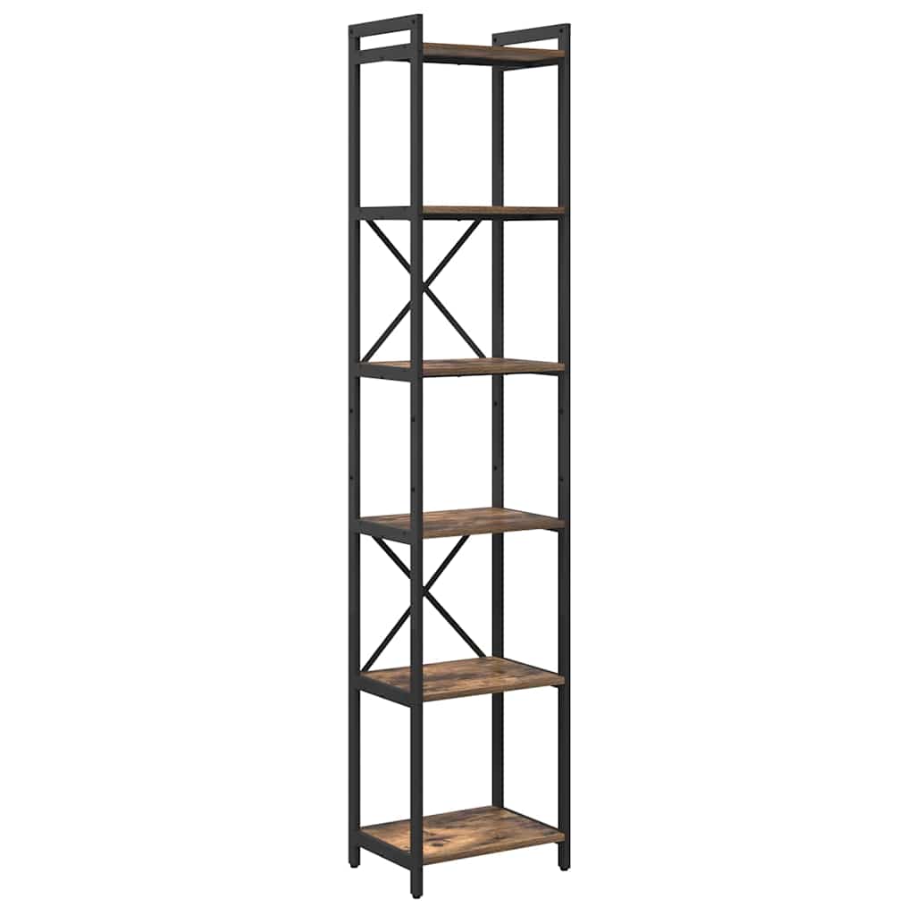 Bücherregal Geräucherte Eiche 40 x 30 x 189,5 cm Holzwerkstoff