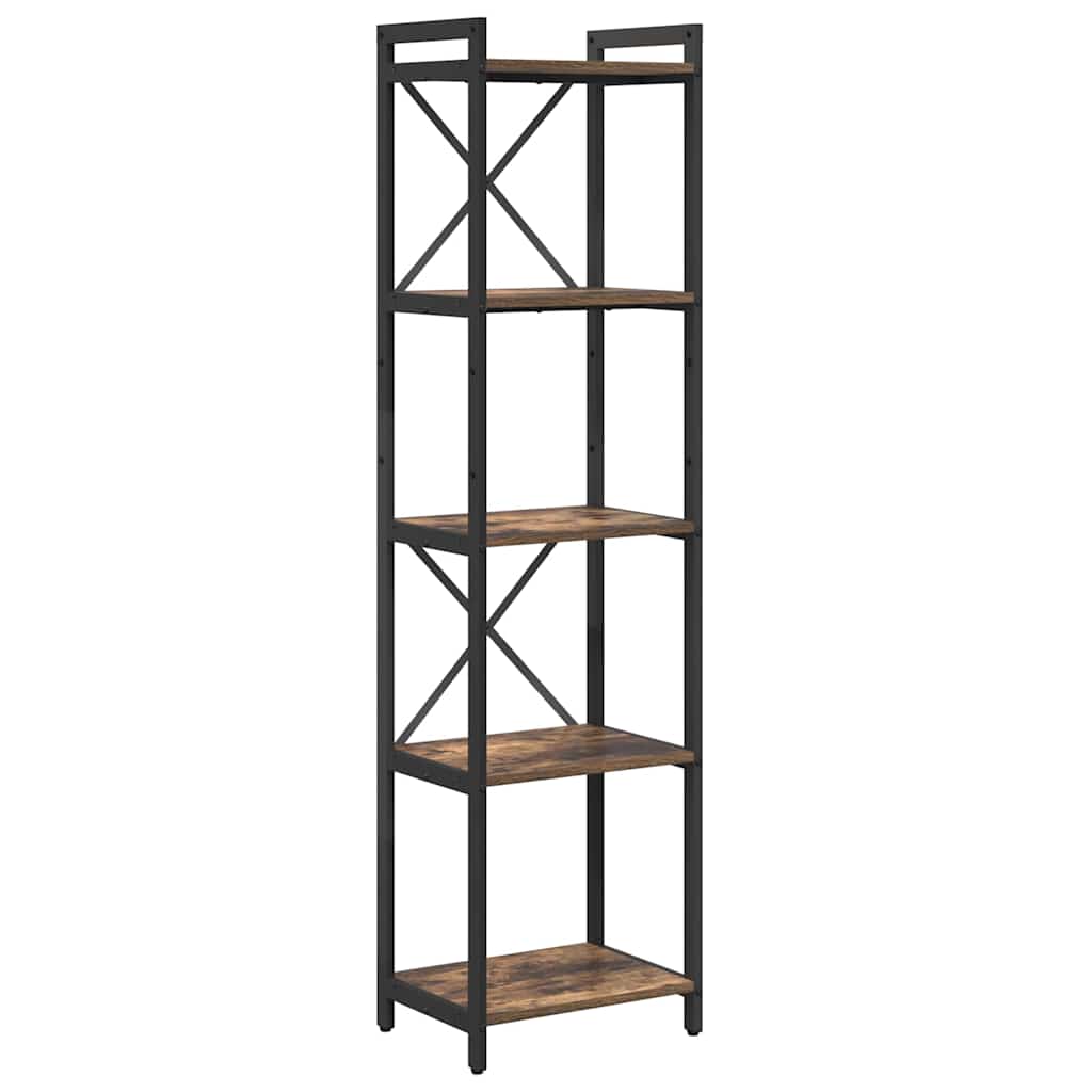 Bücherregal Geräucherte Eiche 40 x 30 x 155 cm Holzwerkstoff
