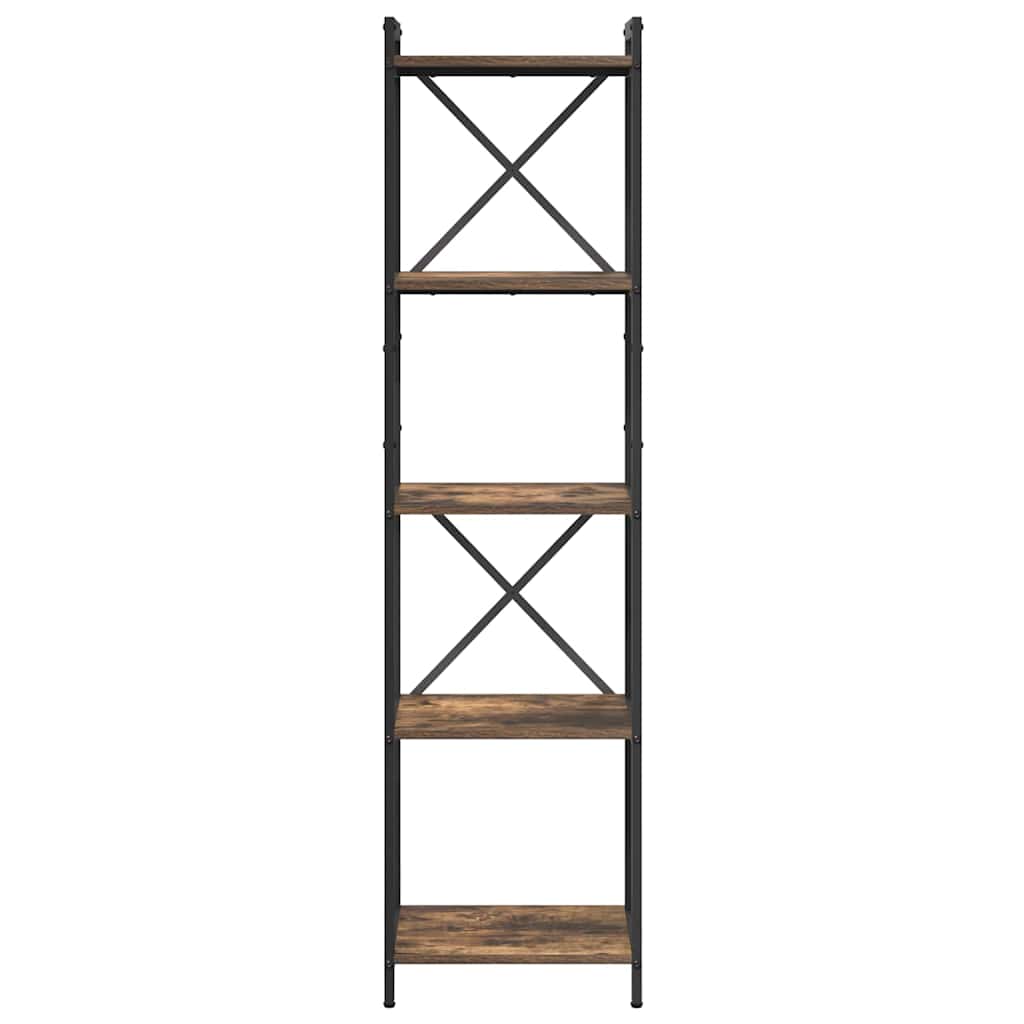 Bücherregal Geräucherte Eiche 40 x 30 x 155 cm Holzwerkstoff
