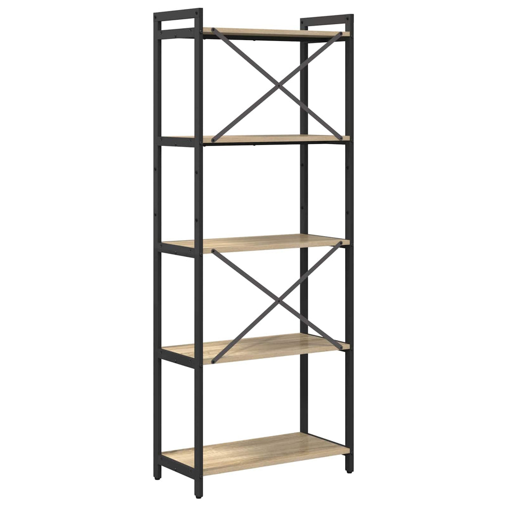 Bücherregal Sonoma-Eiche 60 x 30 x 155 cm Holzwerkstoff