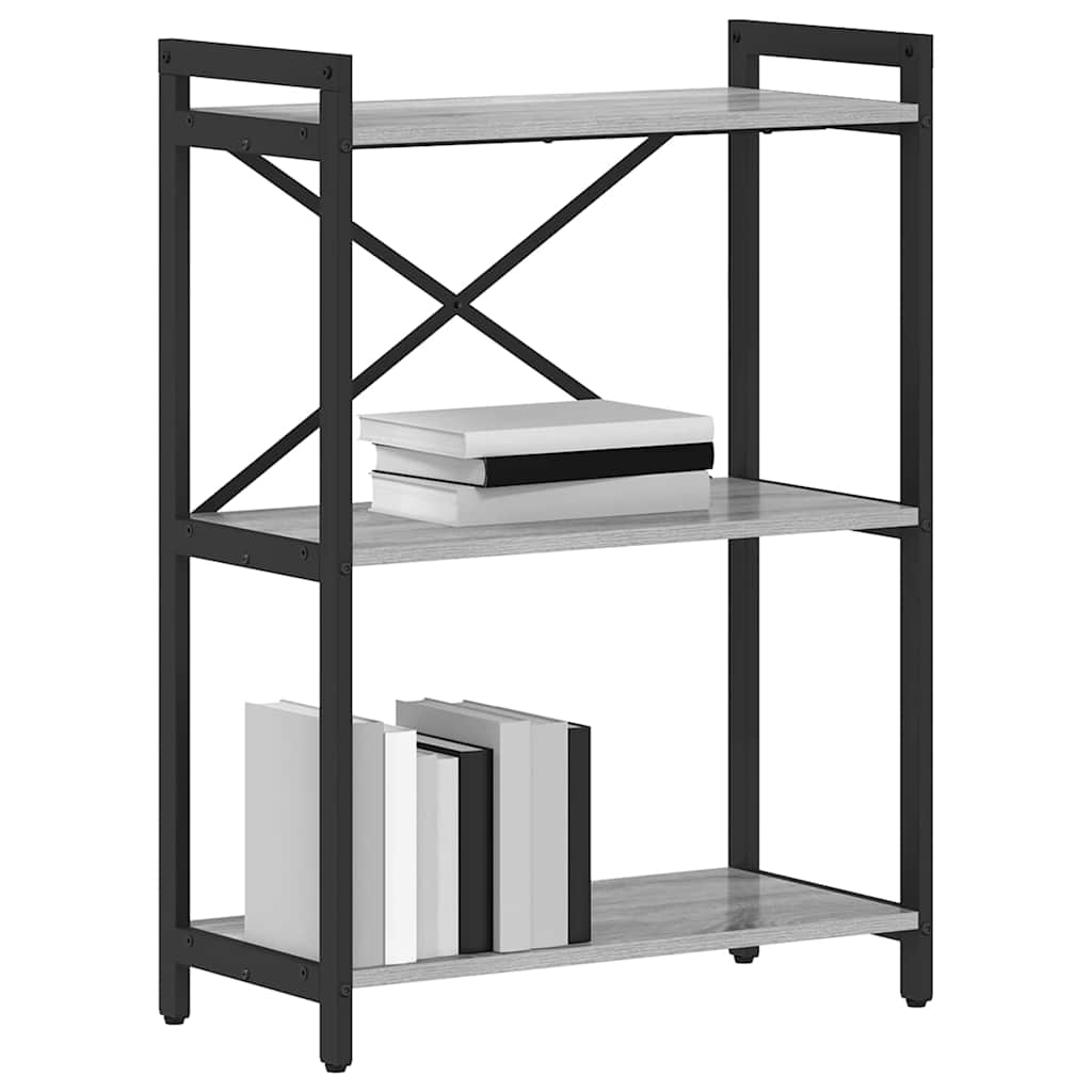 Bücherregal Grau Sonoma 60 x 30 x 85 cm Holzwerkstoff