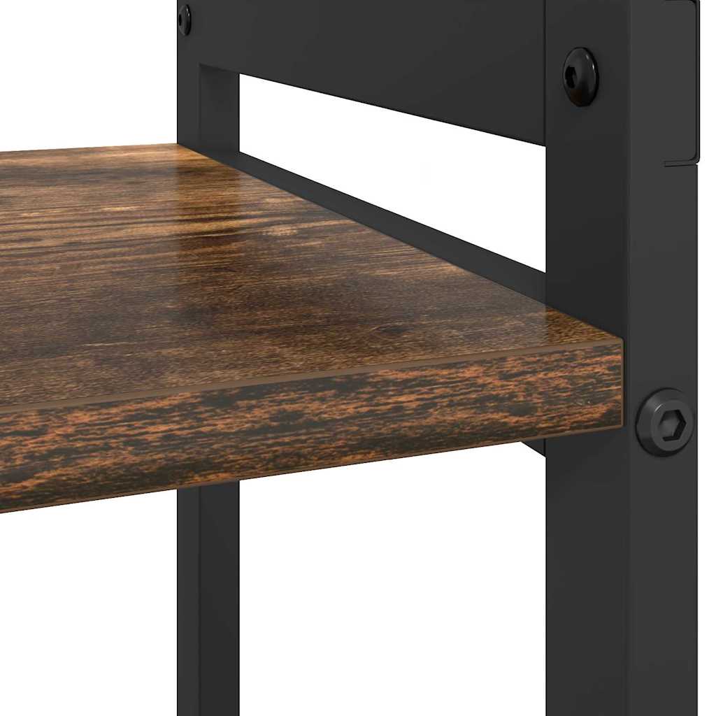 Bücherregal Geräucherte Eiche 60 x 30 x 50 cm Holzwerkstoff
