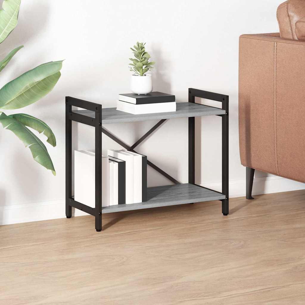 Bücherregal Grau Sonoma 60 x 30 x 50 cm Holzwerkstoff