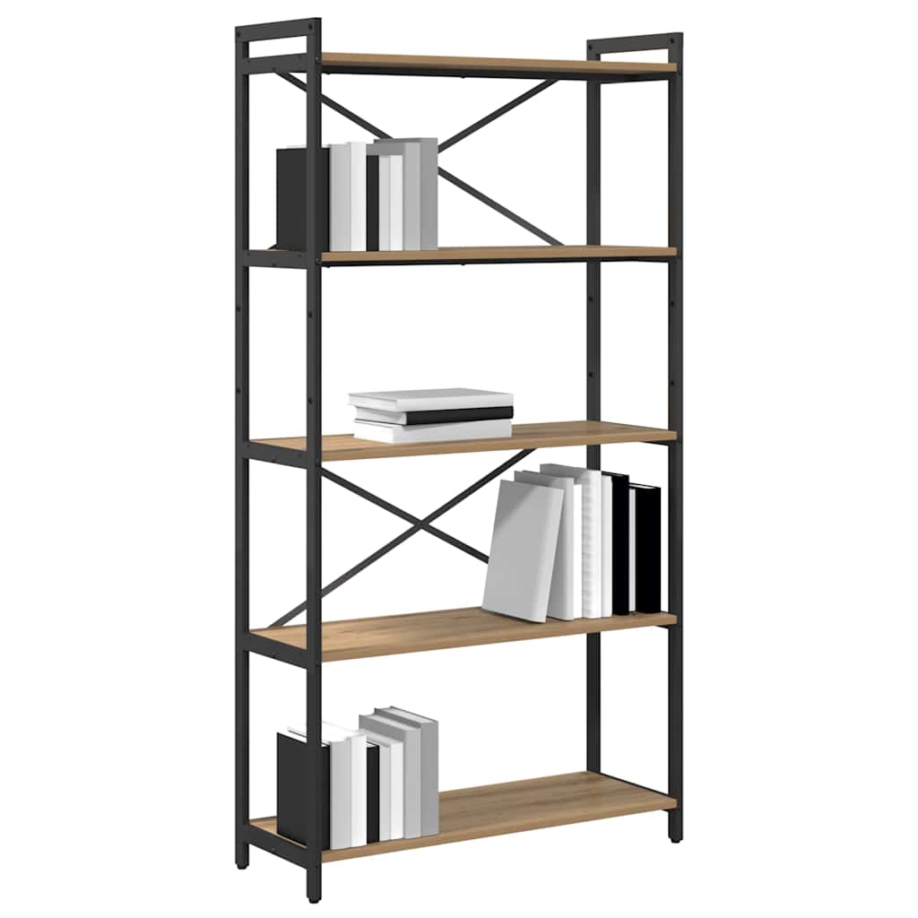 Bücherregal Artisan-Eiche 80 x 30 x 155 cm Holzwerkstoff