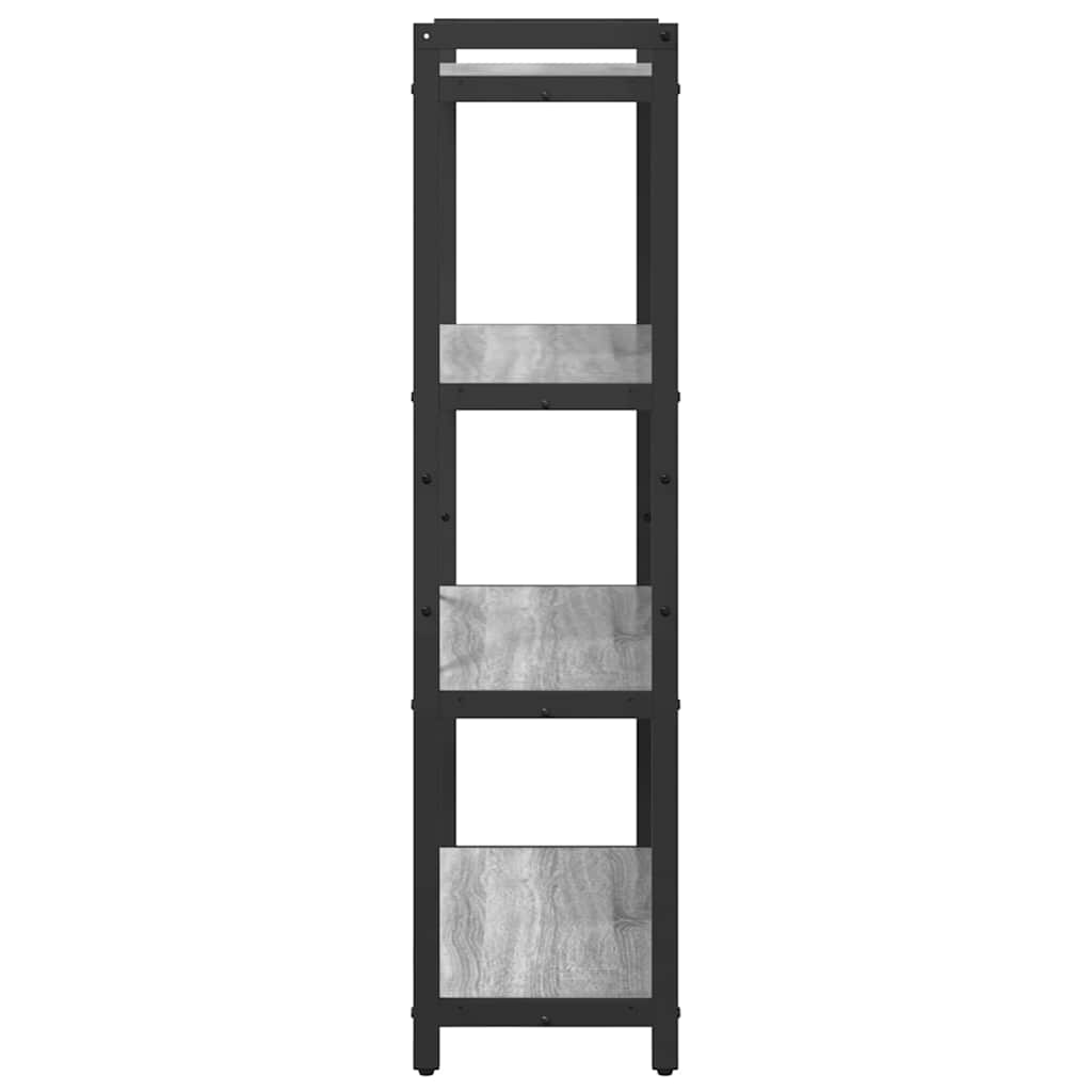 Bücherregal Grau Sonoma 80 x 30 x 120 cm Holzwerkstoff