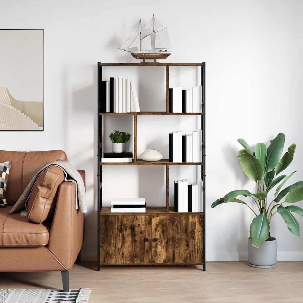 Bücherregal Geräucherte Eiche 80 x 30 x 155,5 cm Holzwerkstoff