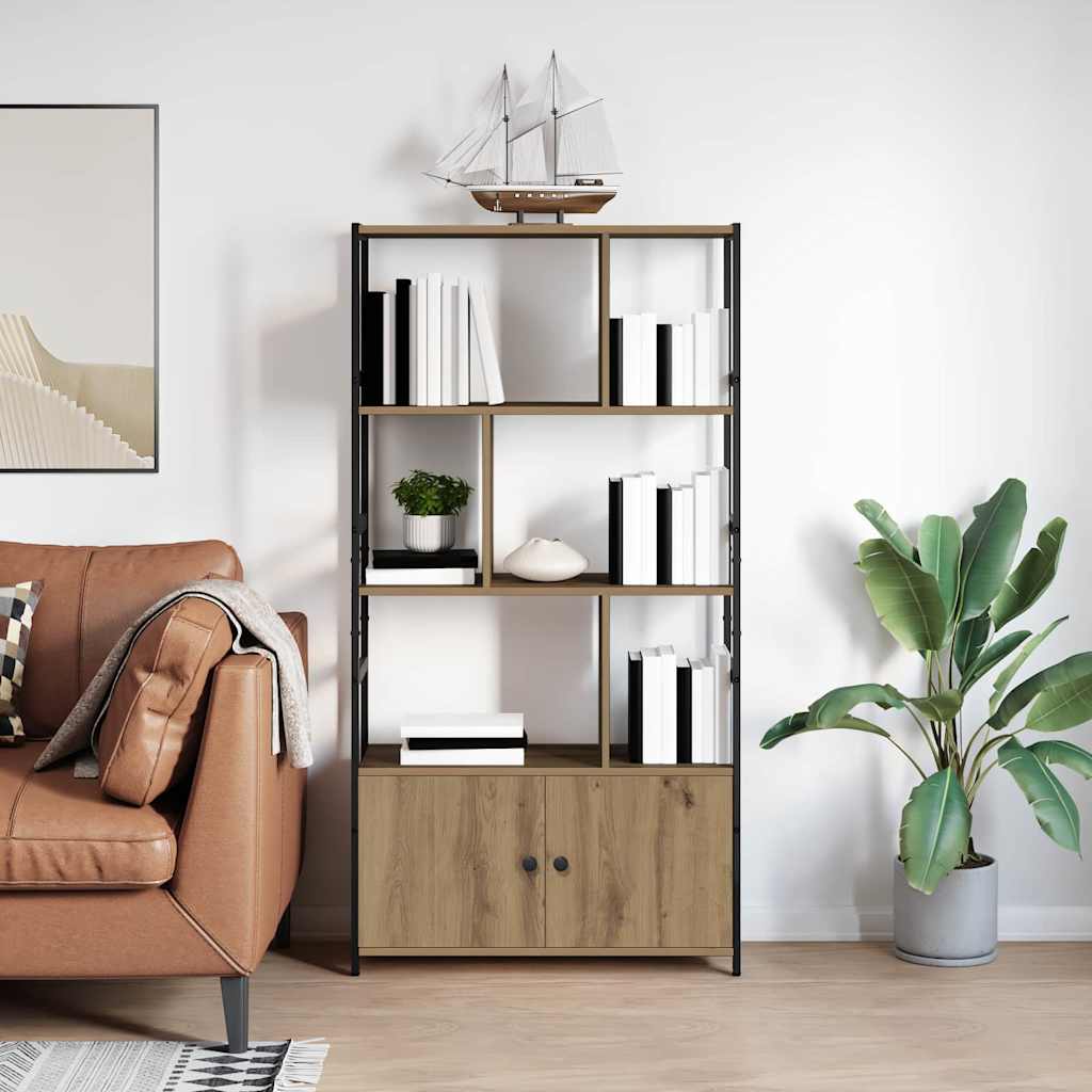Bücherregal Artisan-Eiche 80 x 30 x 155,5 cm Holzwerkstoff
