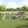 Hühnerkäfig 3 pcs Silber 600 x 200 x 200 cm Stahl und PE