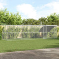Hühnerkäfig 4 pcs Silber 800 x 200 x 200 cm Stahl und PE