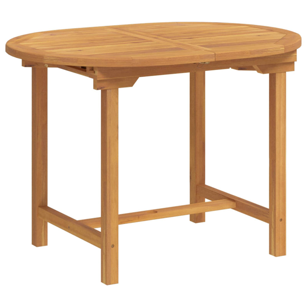 Garten Essgruppe 7 pcs Braun Massivholz Teak